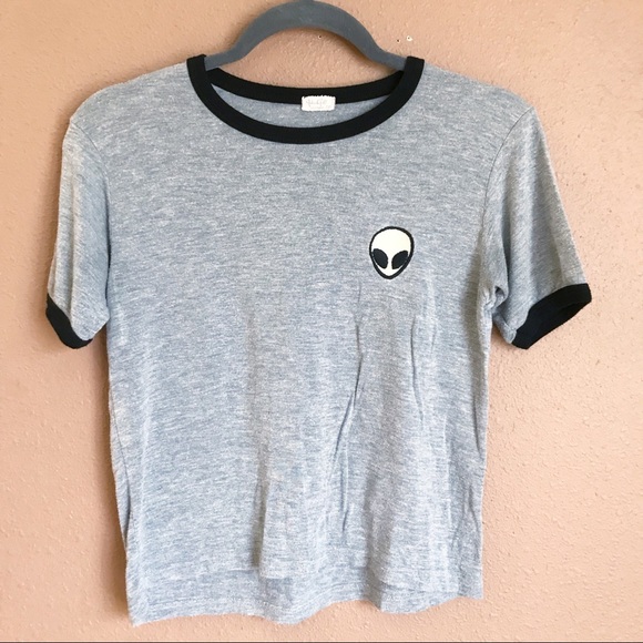 Brandy Melville Tops - John Galt Brandy Melville alien crop top!